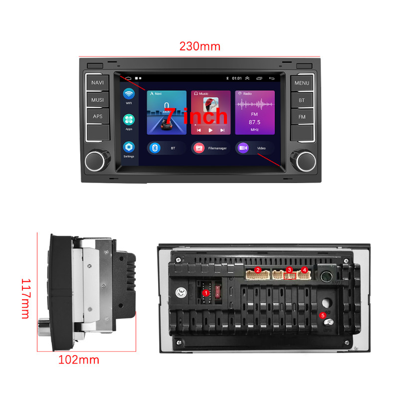 Autorádio Volkswagen 7" displej 2/32GB CarPlay - Android