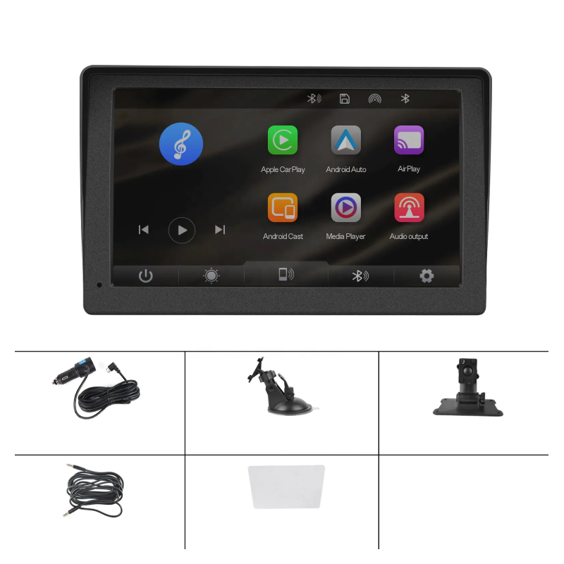 Dotykový 7" monitor do auta | CarPlay, Android Auto, Bluetooth 5.1